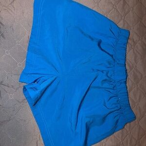 Women’s Electric Blue Athletic Shorts with Elastic Waist